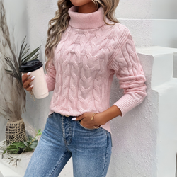 Amelia – Eleganter Rollkragenpullover aus Strick