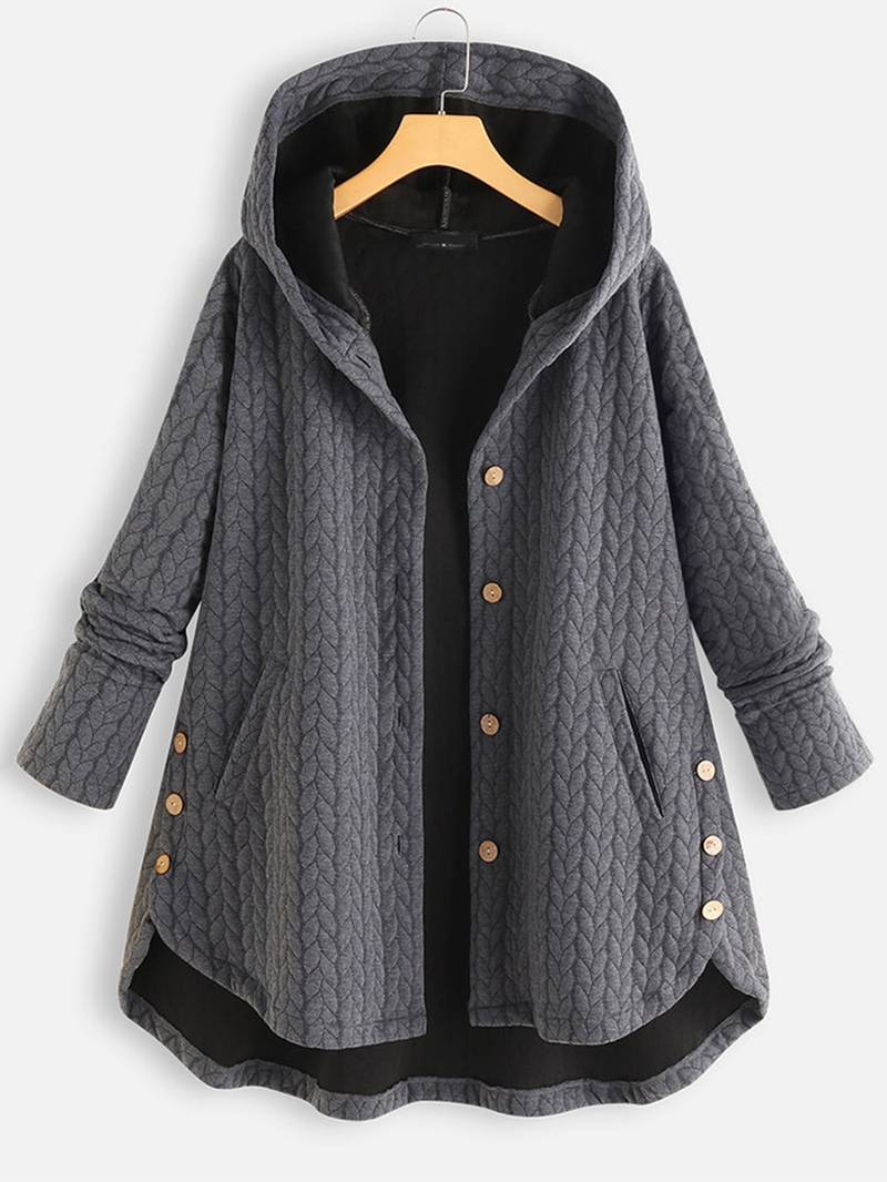 Leslie - Warme Button-Up Jacke