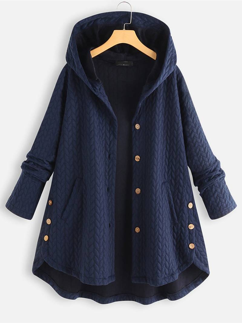 Leslie - Warme Button-Up Jacke