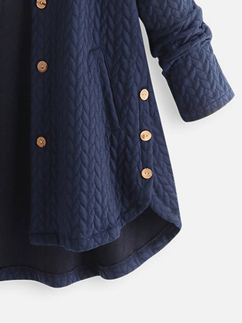 Leslie - Warme Button-Up Jacke