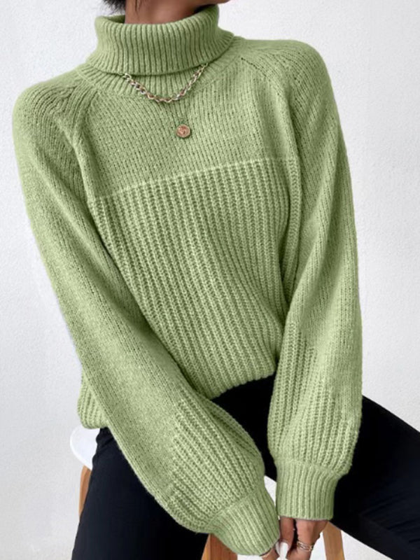 Zivola - lässiger Strickpullover mit lockerem Rollkragen