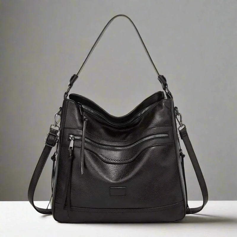 Klassische Retro-Ledertasche für Frauen, die Vintage-Stil und moderne Funktion vereint